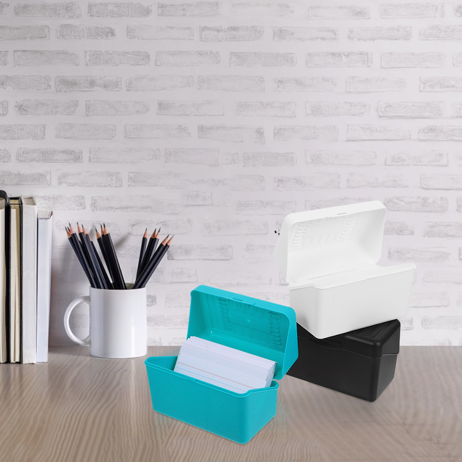 Card Index Box - 1Set Index Card Storage Box Flash
