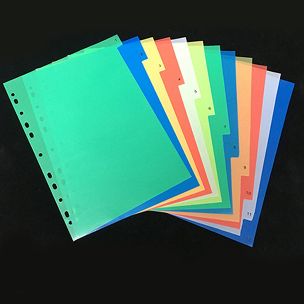 Tab Divider A4 - A4 Index Tab Dividers 40 Pack