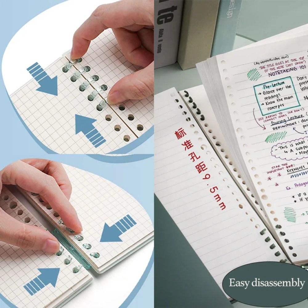 4Pcs PP Loose-leaf Book Cover  - Binder A4 Lever ulasan dan harga