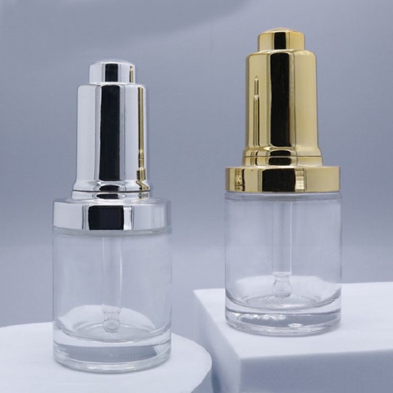 30ML clear glass bottle silver - Gel Refill Pack ulasan dan harga