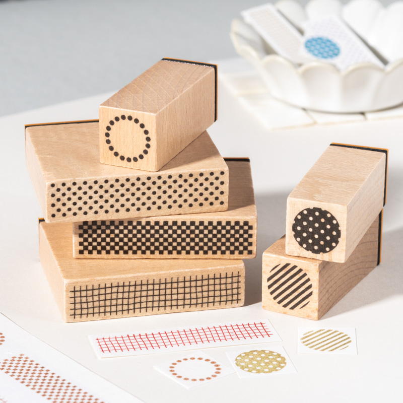 JIANQI Geometric Aesthetics Wo - Rubber Date Stamp ulasan dan harga