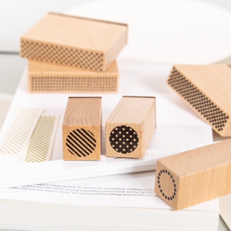 JIANQI Geometric Aesthetics Wo - Rubber Date Stamp ulasan dan harga