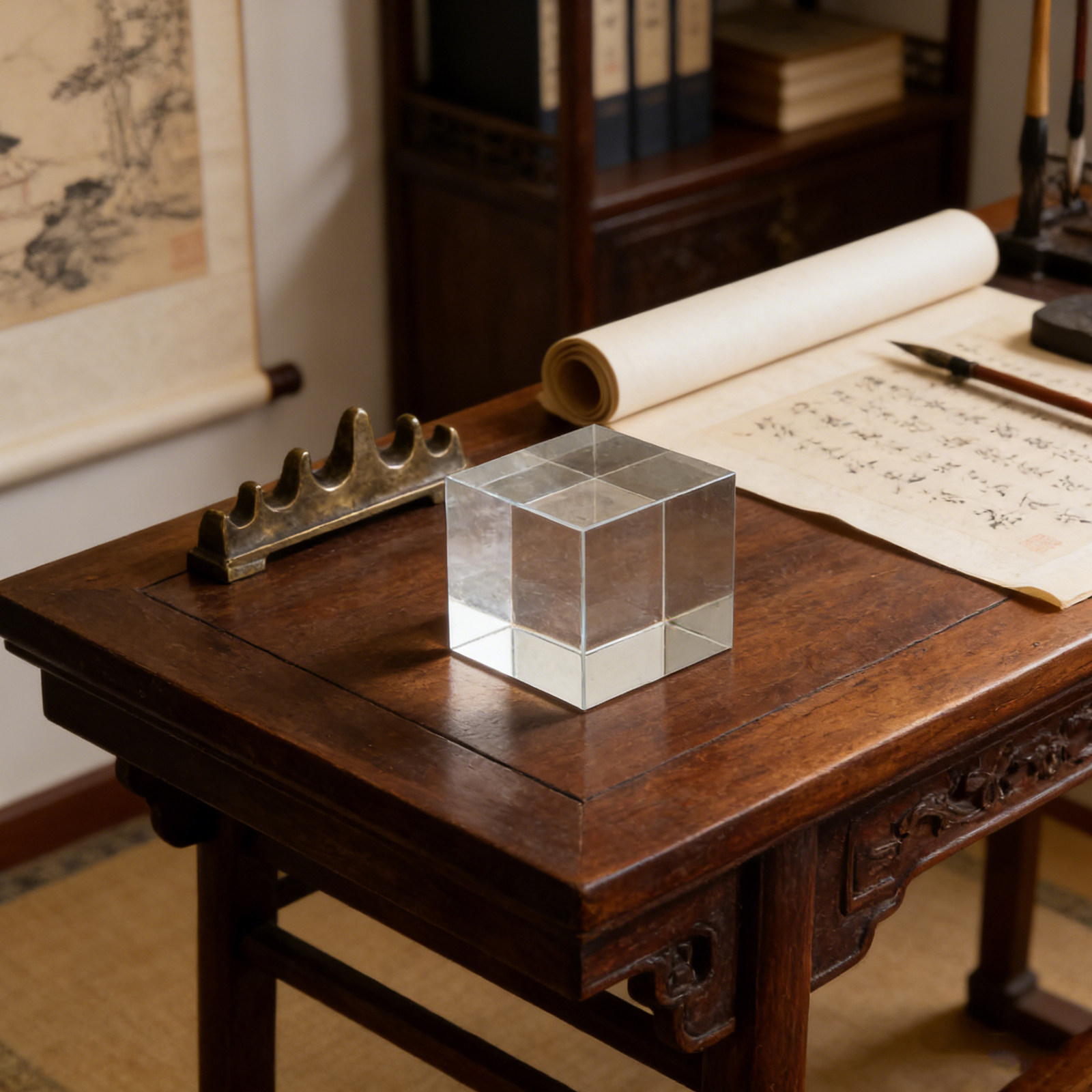 Square Crystal Paperweight Cle - Paper Weight Crystal ulasan dan harga