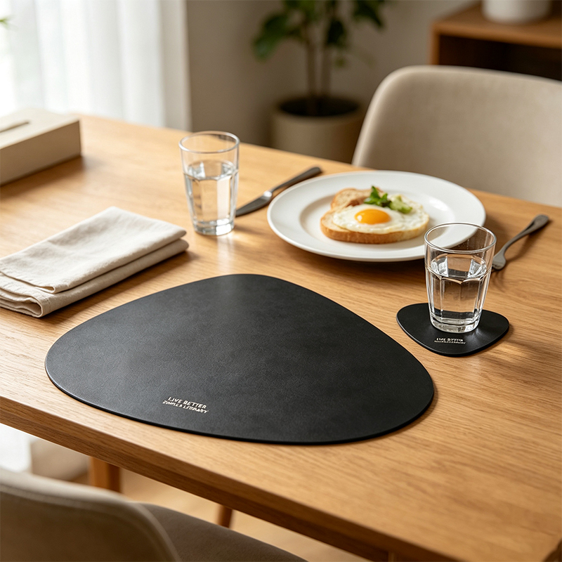 2/4/8/12pcs Teardrop Leather P - Leather Desk Pad ulasan dan harga
