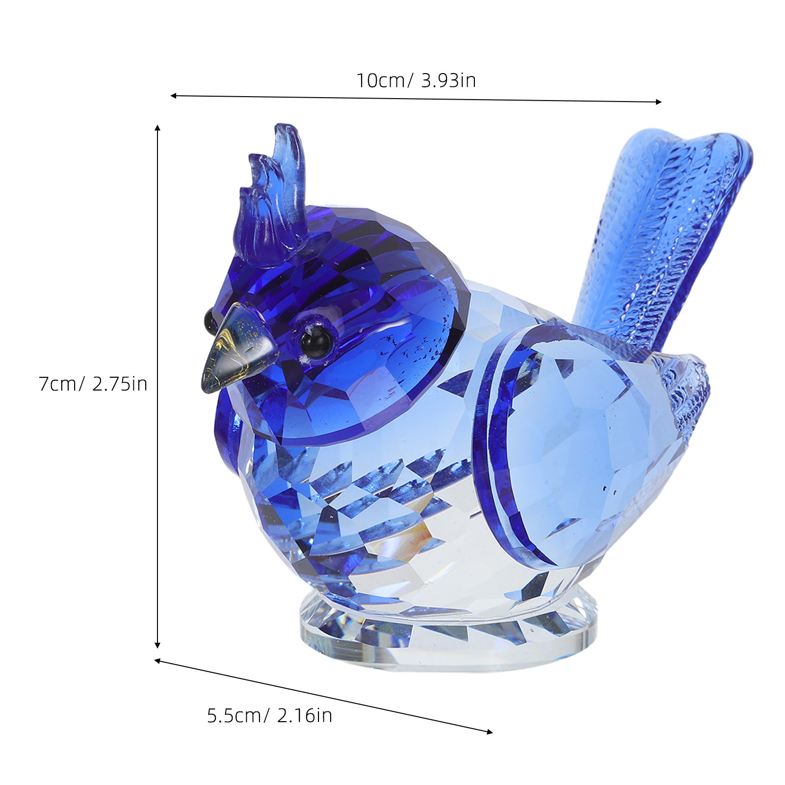 Small Crystal Bird Sculpture D - Paper Weight Crystal ulasan dan harga