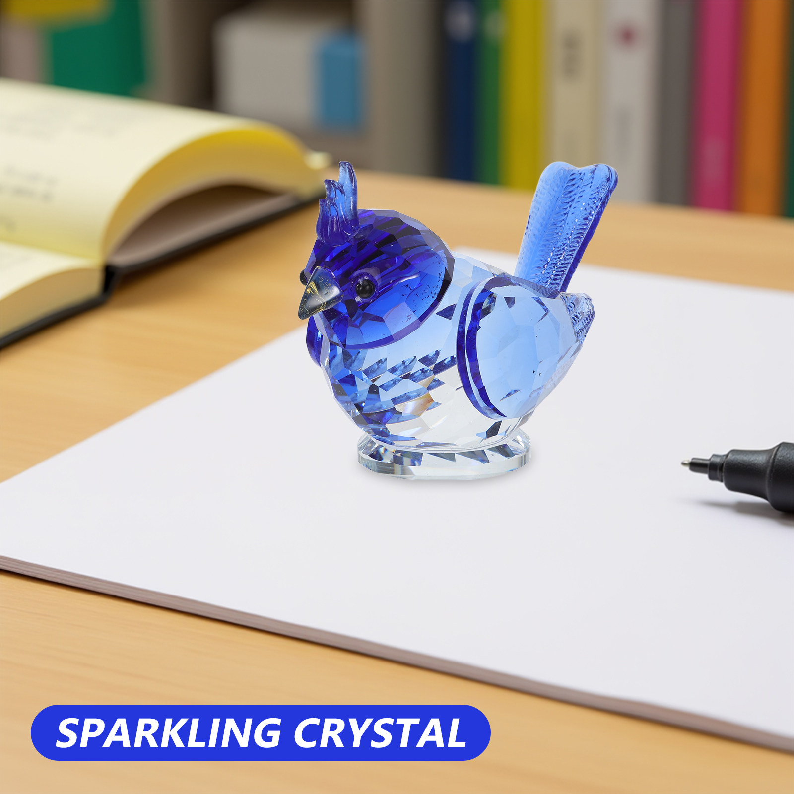 Small Crystal Bird Sculpture D - Paper Weight Crystal ulasan dan harga