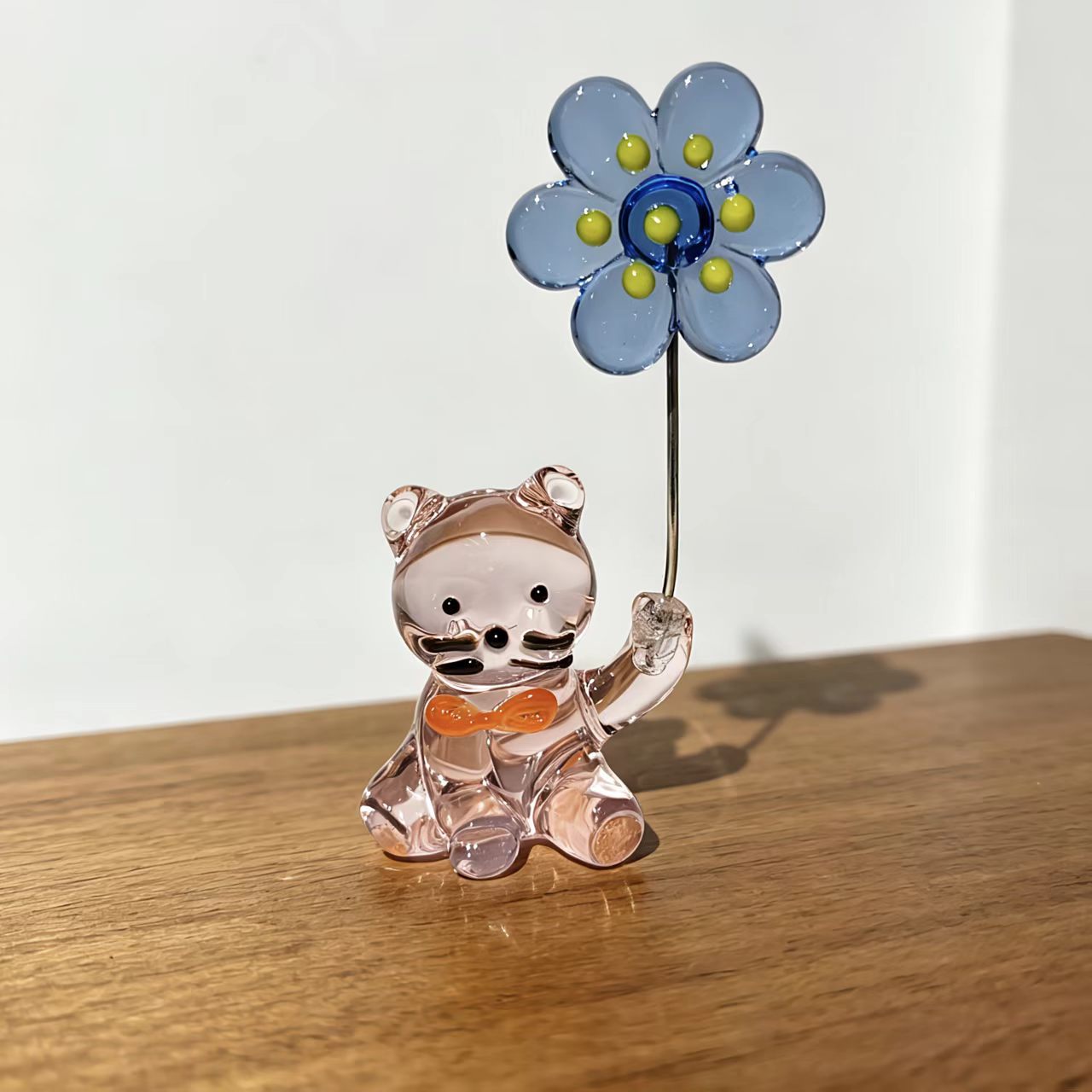 Japanese-Style Glass Kitten Pa - Paper Weight Crystal ulasan dan harga