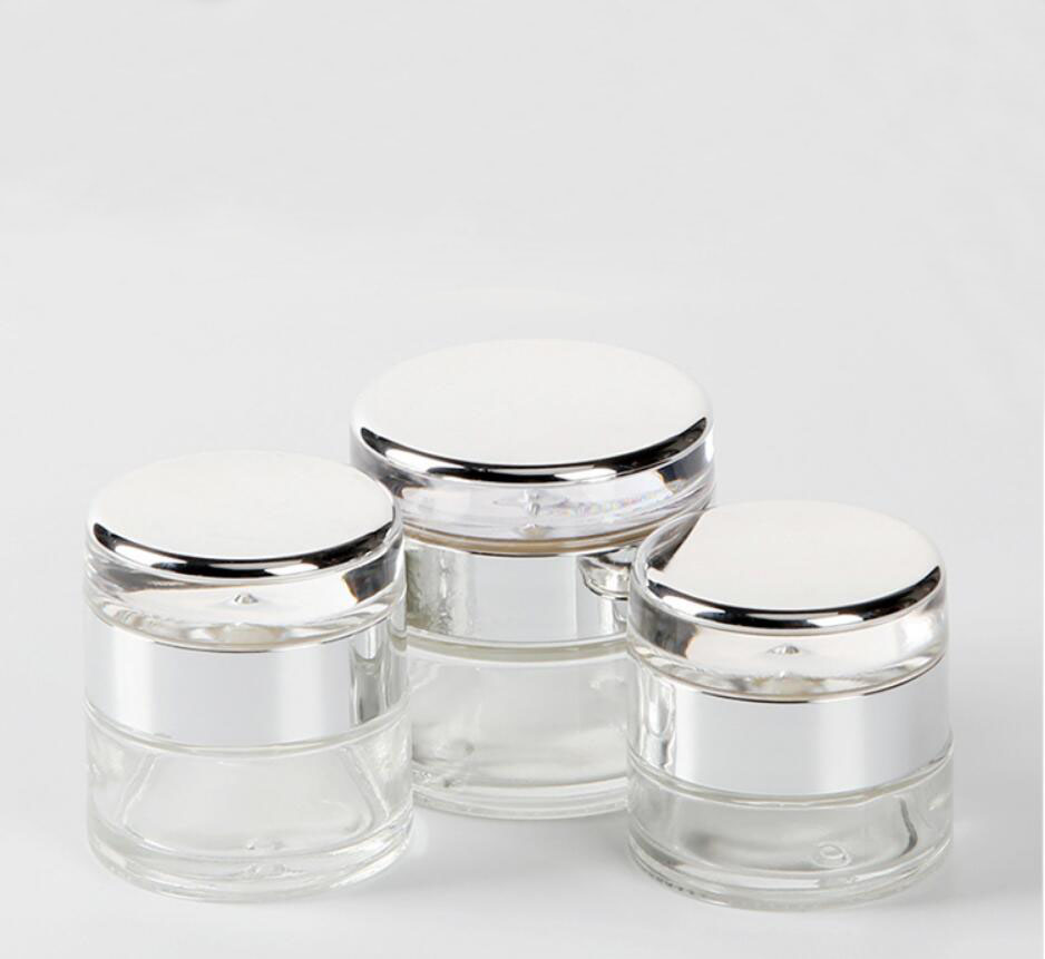 50G transparent glass jar pot  - Gel Refill Pack ulasan dan harga