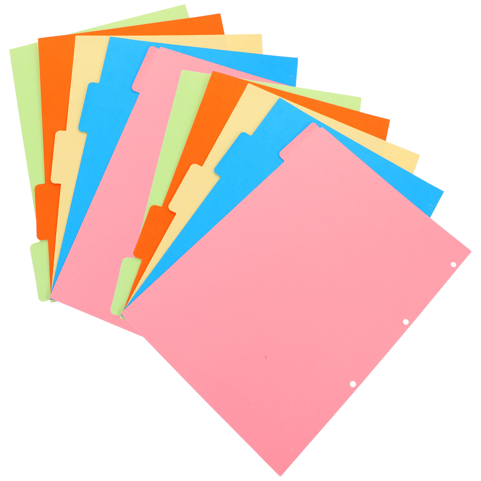 2Sets Colored Binder Dividers  - Tab Divider A4 ulasan dan harga