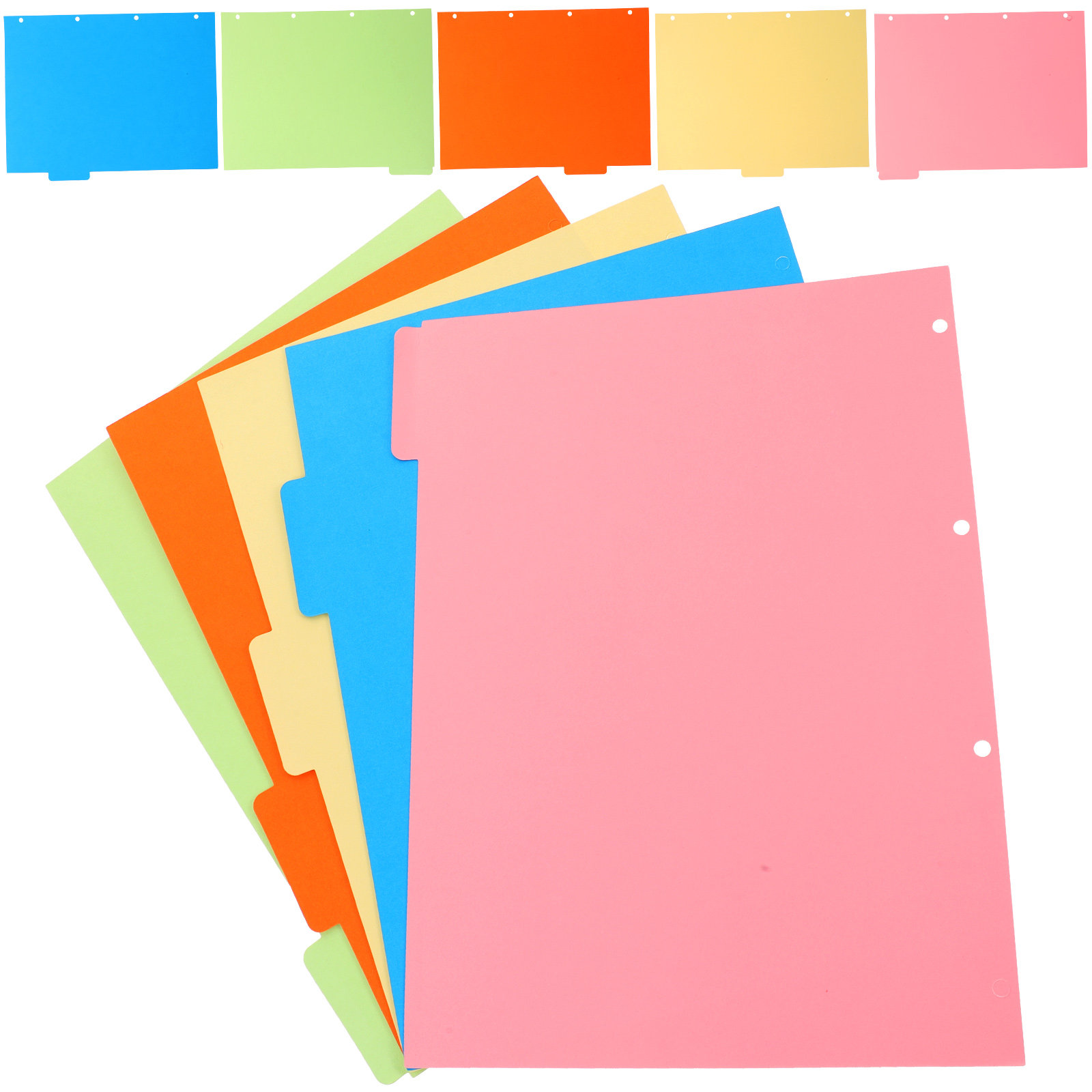 2Sets Colored Binder Dividers  - Tab Divider A4 ulasan dan harga