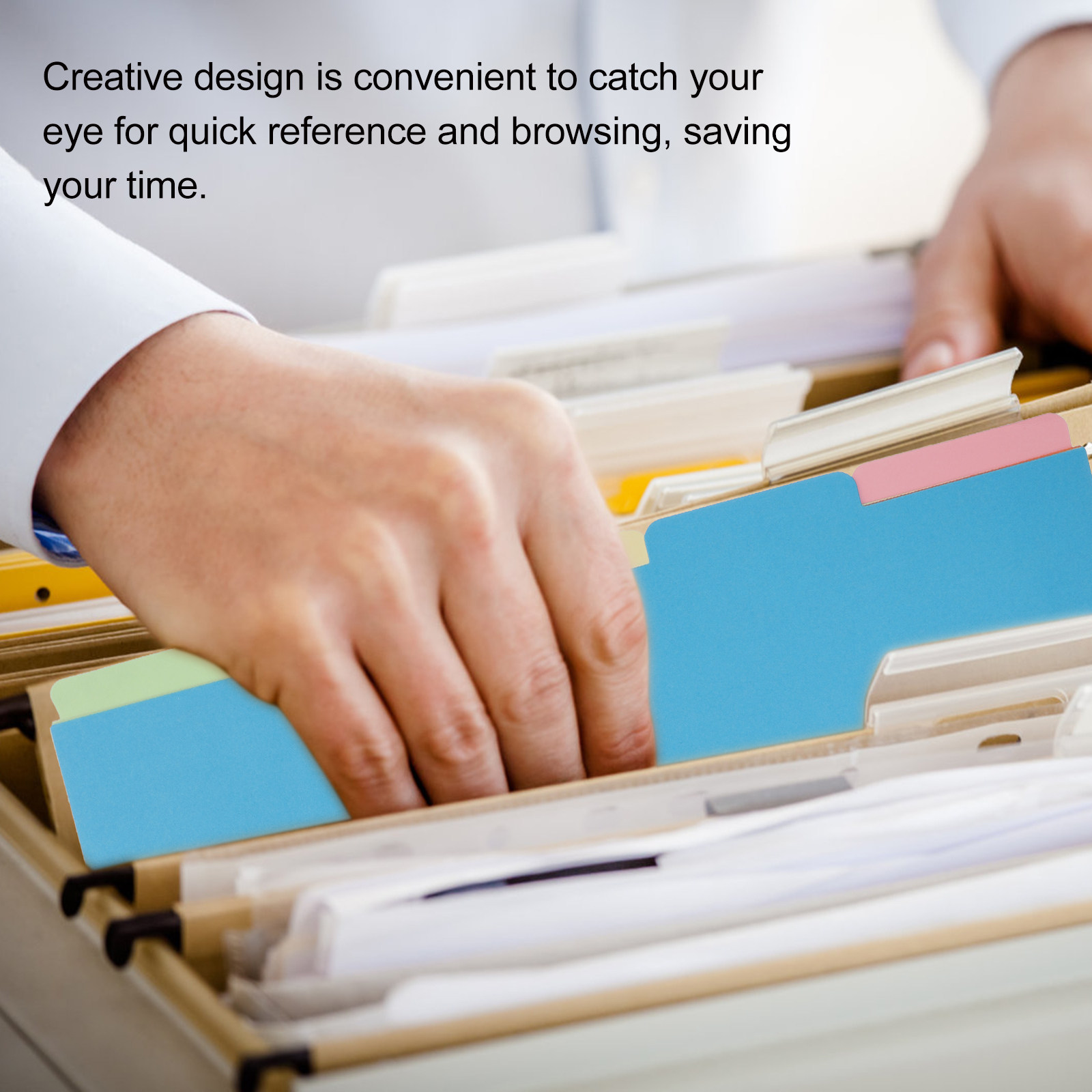 10Pcs Colored Binder Dividers  - Tab Divider A4 ulasan dan harga