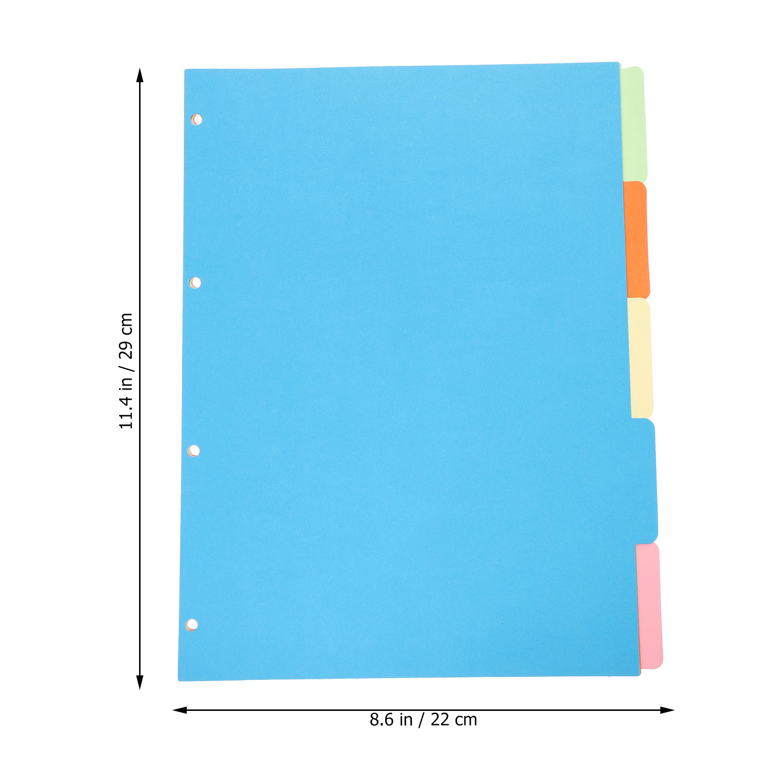 10Pcs Colored Binder Dividers  - Tab Divider A4 ulasan dan harga