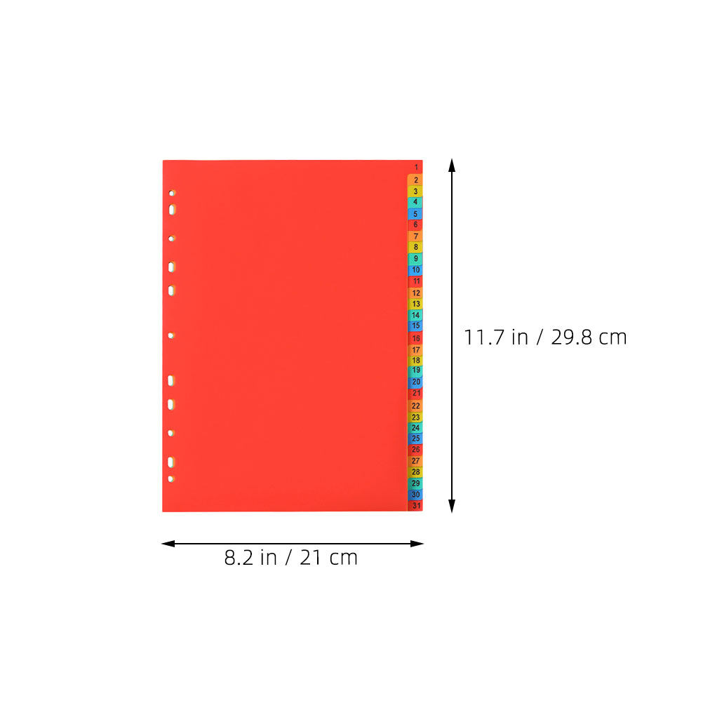 2Sets A4 Plastic Index Page Di - Tab Divider A4 ulasan dan harga