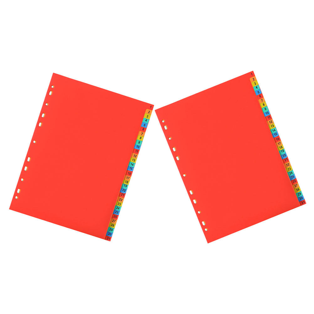 2Sets A4 Plastic Index Page Di - Tab Divider A4 ulasan dan harga